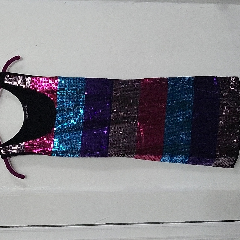Multicolor Sequin Dress